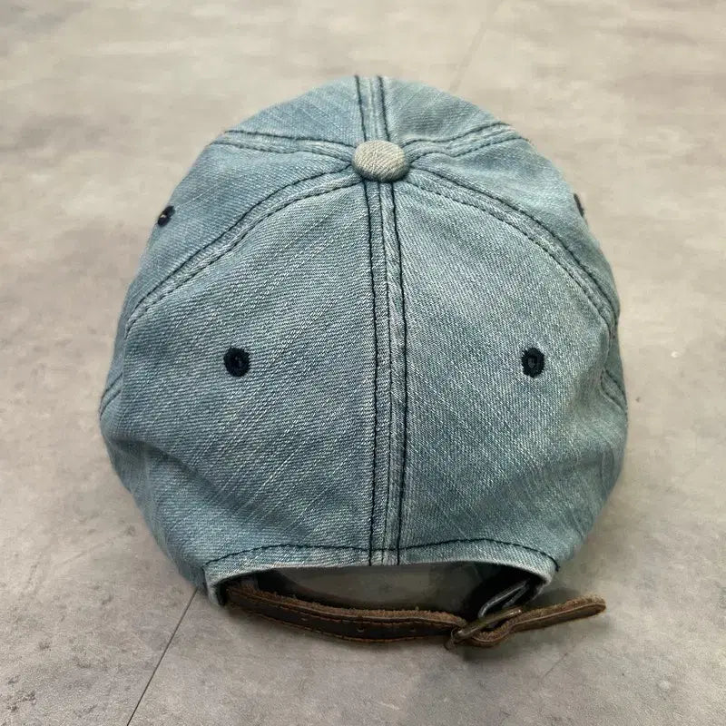 [SOLD OUT] 58cm 인터크루 Y2K 빈티지 워싱 데님 볼캡 모자