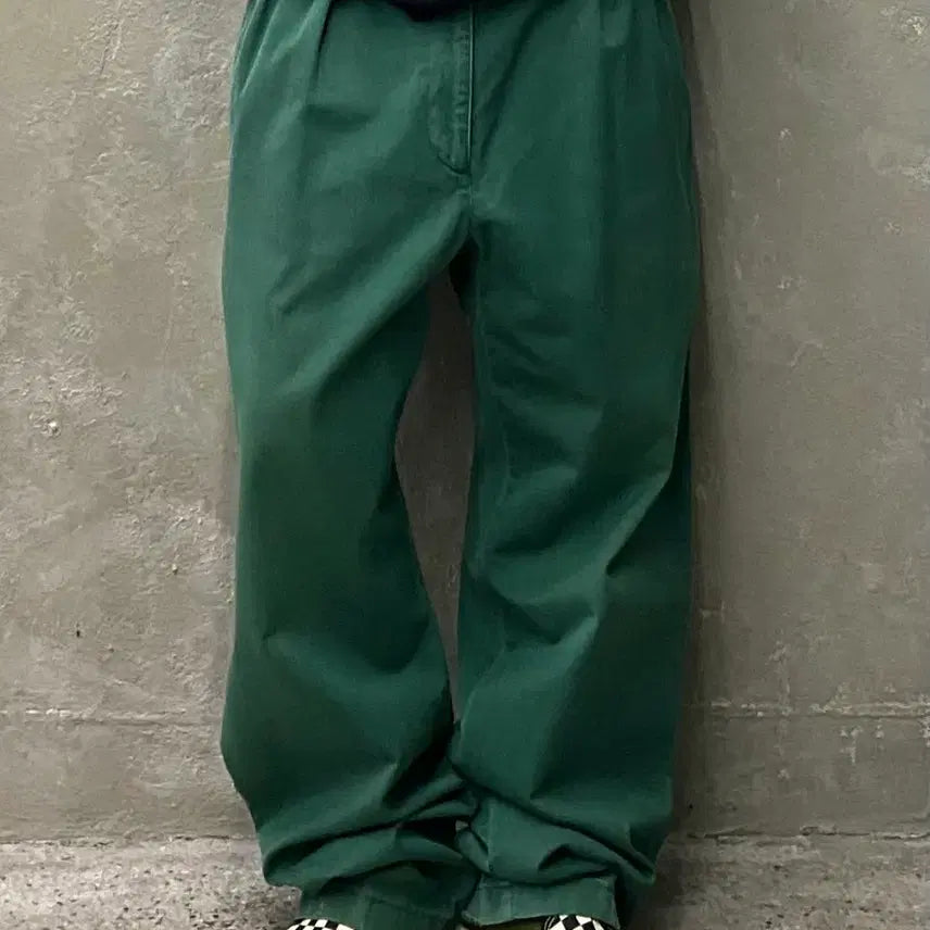 [BUNJANG] Polo Golf Green Chino Pants / [34] 90s Polo Golf 폴로 골프 그린 치노팬츠