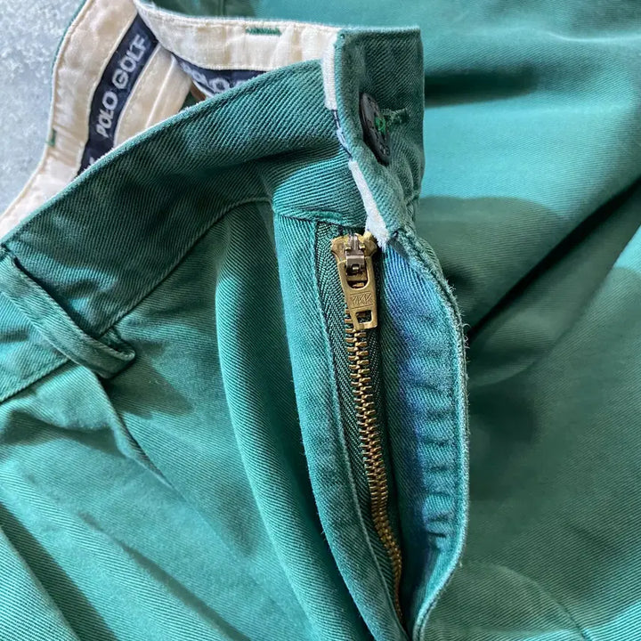 [BUNJANG] Polo Golf Green Chino Pants / [34] 90s Polo Golf 폴로 골프 그린 치노팬츠
