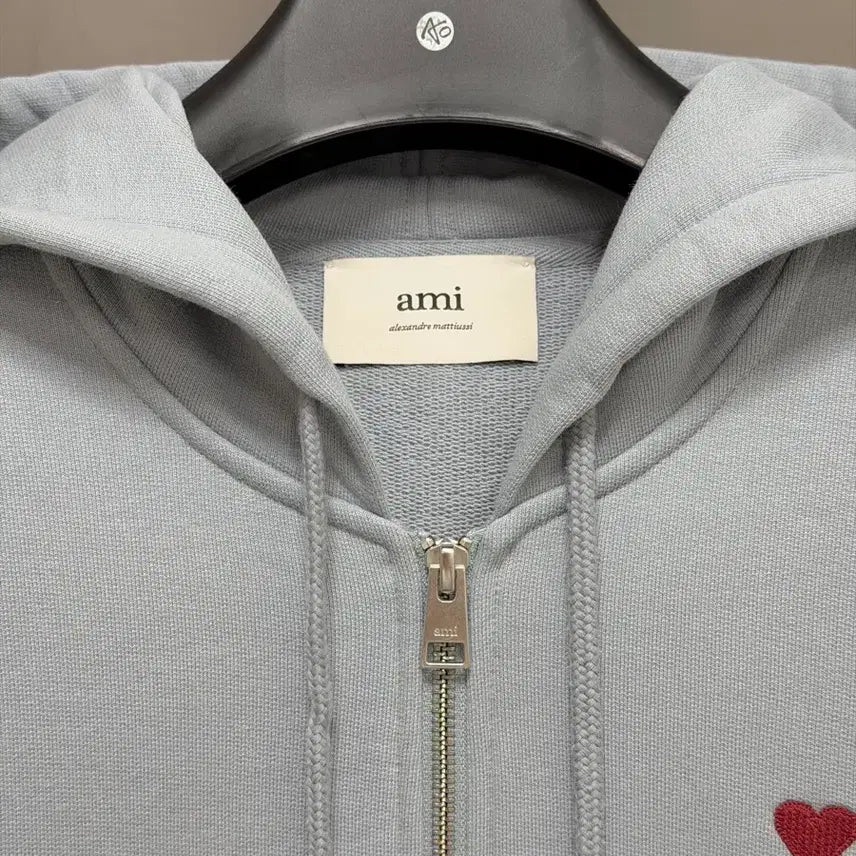 [BUNJANG] Ami Small Heart Hoodie Blue XS / 아미 스몰하트 후드집업 블루 XS