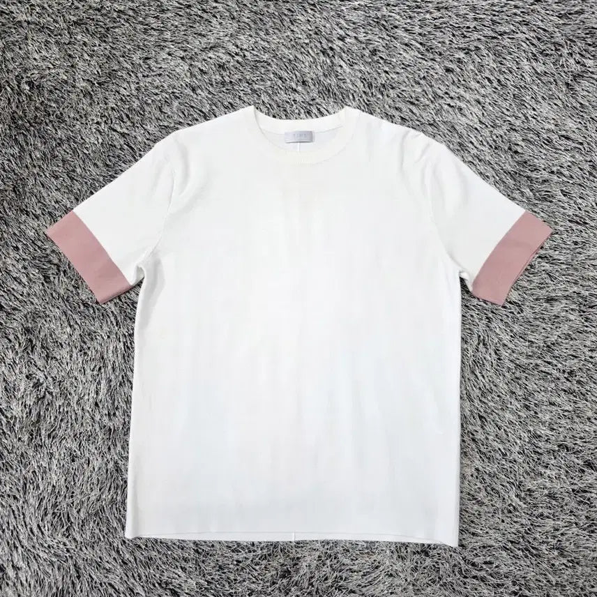 [BUNJANG] TIME Color Block Short Sleeve T-shirt (L) / TIME 배색 반팔티셔츠/남성(L)/ST3126