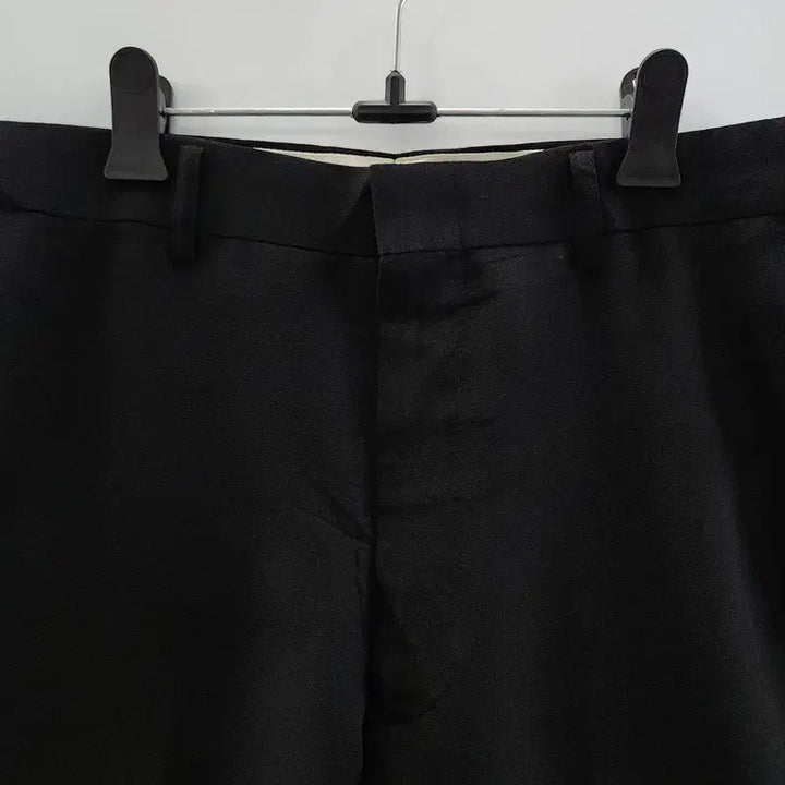 [BUNJANG] Vintage Business Classic Regular Black Slacks Pants / 빈티지 비즈니스 클래식 레귤러 블랙 슬랙스팬츠 85