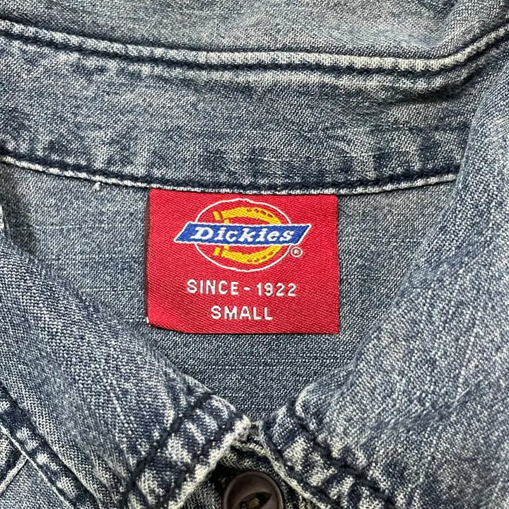 [BUNJANG] Dickies Denim Western Long Sleeve Shirt / S 디키즈 포켓 데님 워싱 웨스턴 긴팔 셔츠 0417-2