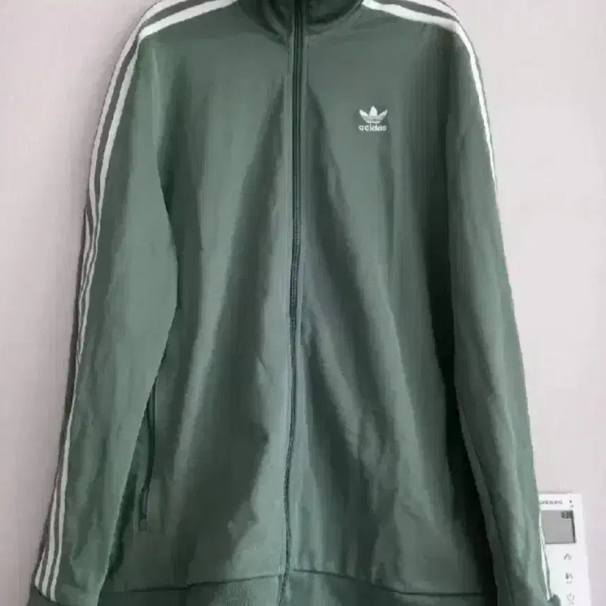 [BUNJANG] Adidas Beckenbauer Khaki Track Top Jacket / 아디다스 베켄바우어 대장급 카키 트랙탑 저지 져지집업 95/M