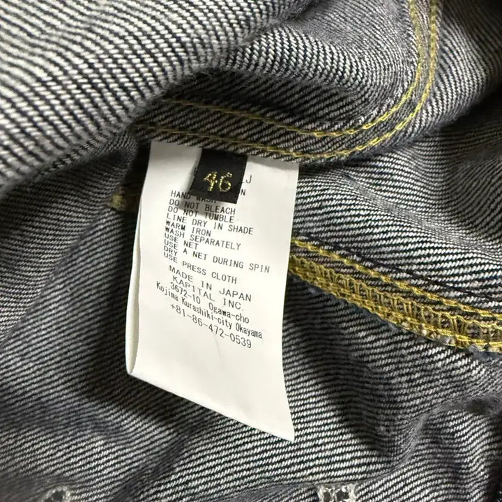 [SOLD OUT] [46] 캐피탈 11.5온즈 데님 멕시칸 턱시도 웨스터너 본 자켓 인디고