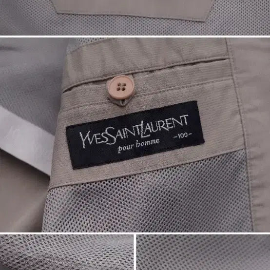 [BUNJANG] Saint Laurent Classic Casual Zip-Up Blouson Jacket / 생로랑 (YSL) 클래식 캐쥬얼 집업 블루종 오버 자켓 (105+)