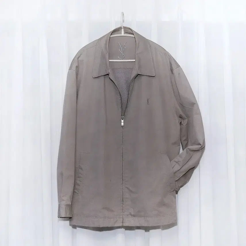 [BUNJANG] Saint Laurent Classic Casual Zip-Up Blouson Jacket / 생로랑 (YSL) 클래식 캐쥬얼 집업 블루종 오버 자켓 (105+)