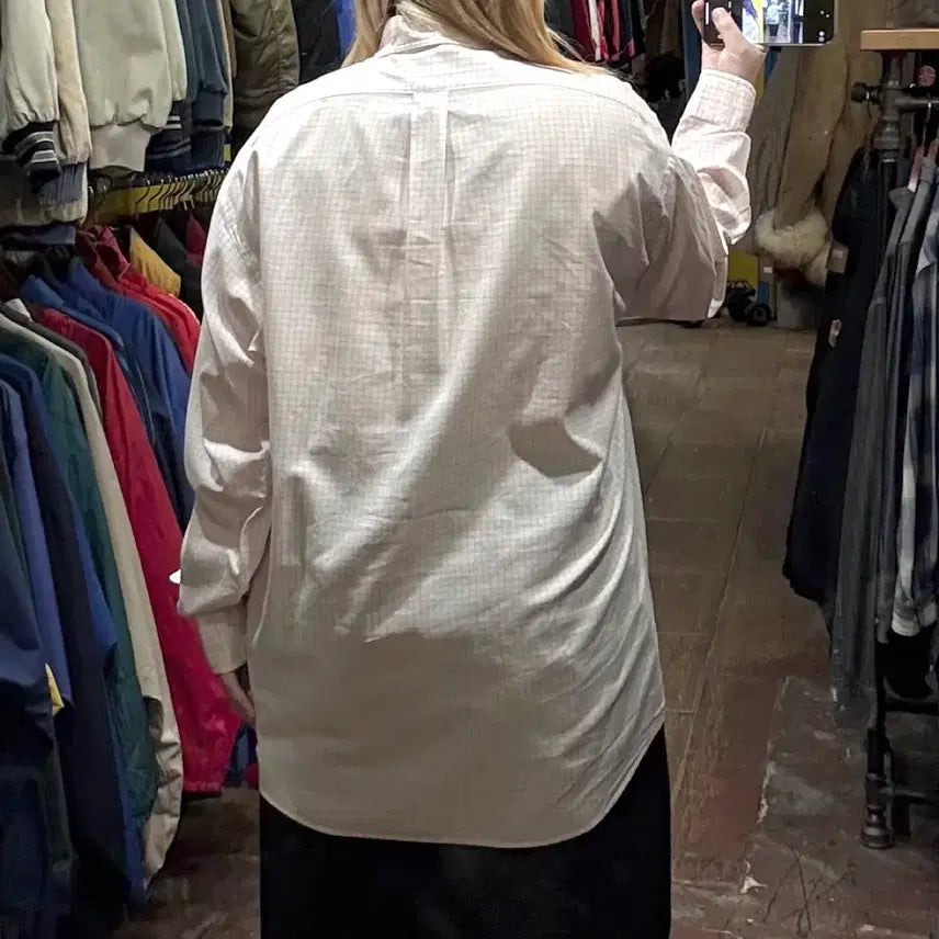 [BUNJANG] Polo Ralph Lauren Checkered Long Sleeve Shirt / [HI] 폴로 랄프로렌 긴팔셔츠 체크핑크