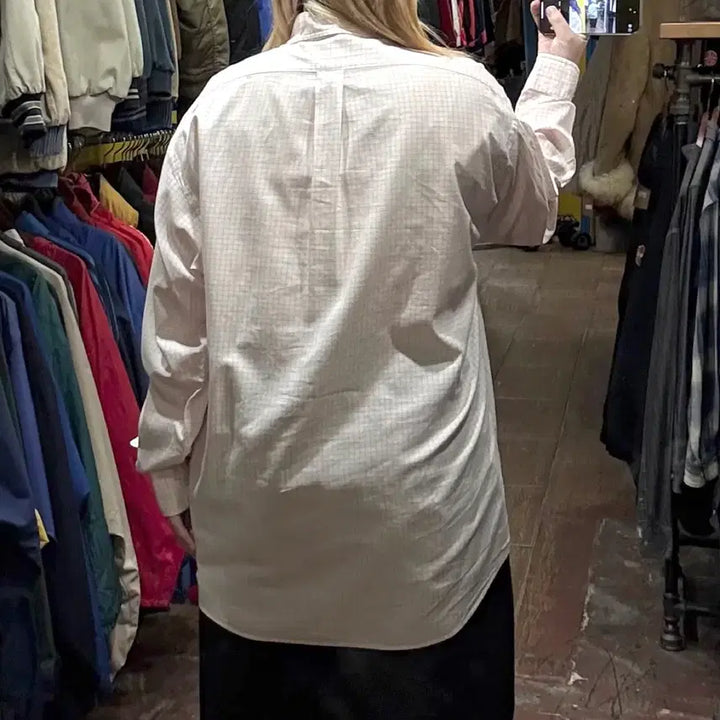 [BUNJANG] Polo Ralph Lauren Checkered Long Sleeve Shirt / [HI] 폴로 랄프로렌 긴팔셔츠 체크핑크
