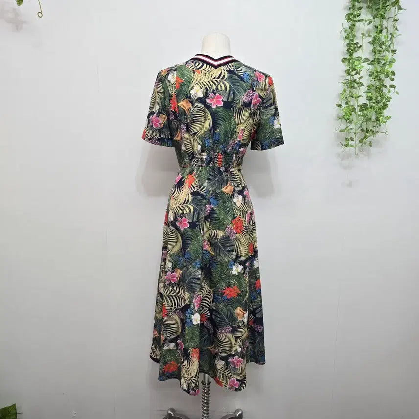 [BUNJANG] Maje Floral Pattern Long Dress / 마쥬  플라워 패턴 롱 원피스