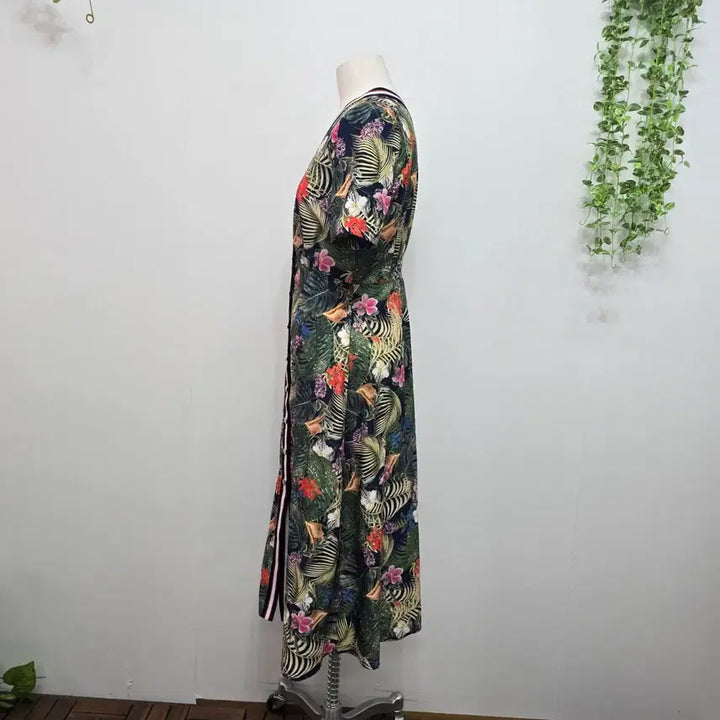 [BUNJANG] Maje Floral Pattern Long Dress / 마쥬  플라워 패턴 롱 원피스