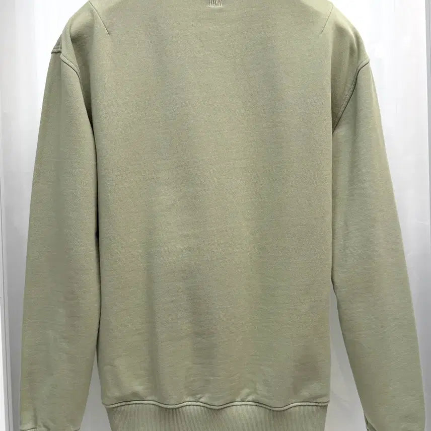 [BUNJANG] Ami Small Heart Sweatshirt Olive Green L / 아미 스몰하트 맨투맨 올리브그린 L