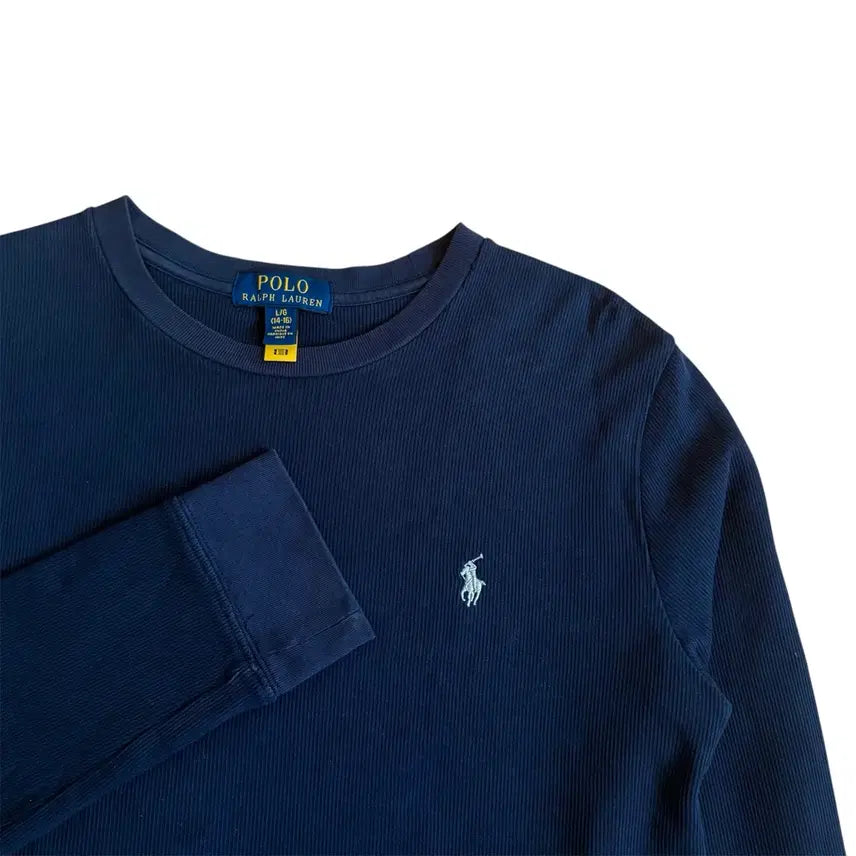[SOLD OUT] 폴로 와플 롱슬리브 긴팔 T