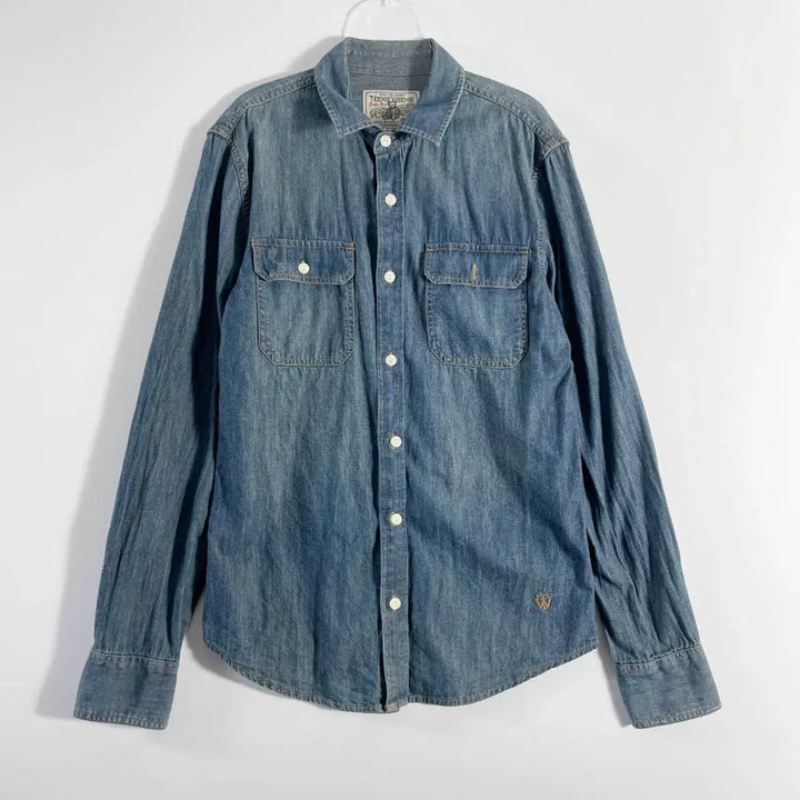 [BUNJANG] G2 Tiny Winnie Denim Shirt / G2 티니위니 데님셔츠 95사이즈