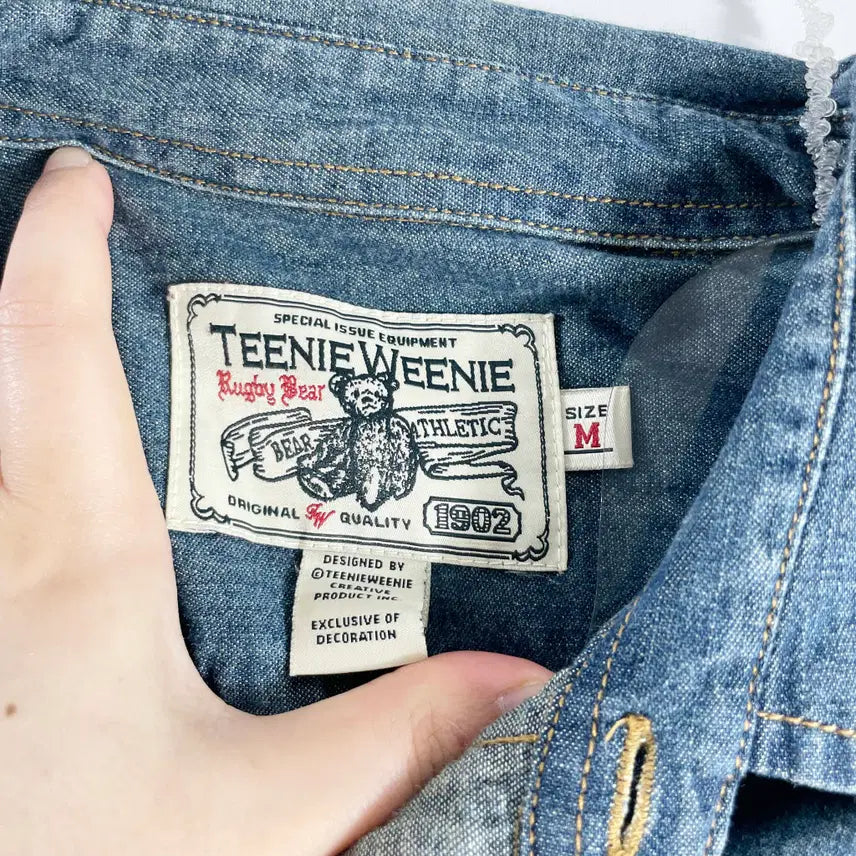 [BUNJANG] G2 Tiny Winnie Denim Shirt / G2 티니위니 데님셔츠 95사이즈