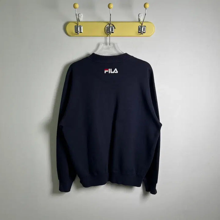 [BUNJANG] FILA Navy Logo Sweatshirt / FILA 휠라 네이비 로고 맨투맨 M