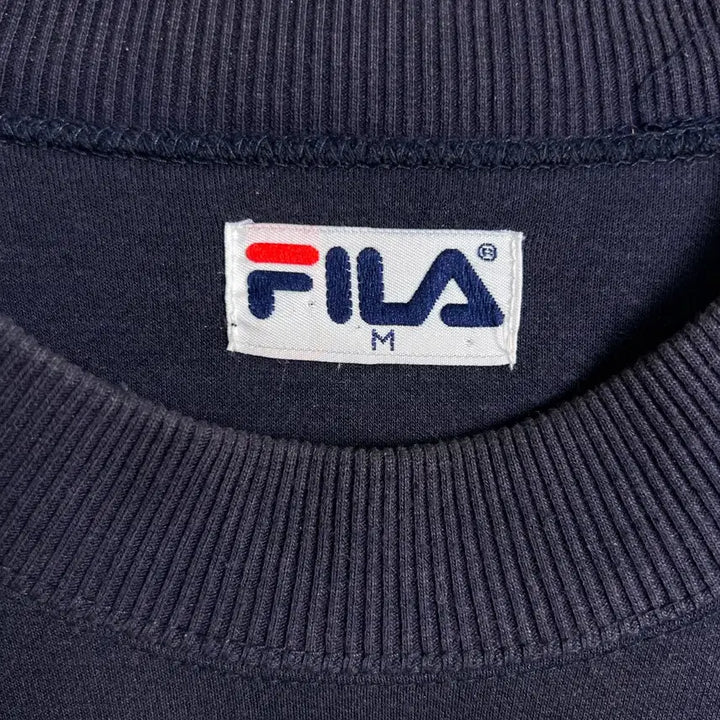 [BUNJANG] FILA Navy Logo Sweatshirt / FILA 휠라 네이비 로고 맨투맨 M