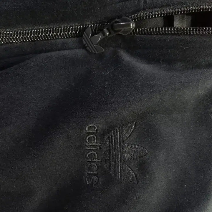 [BUNJANG] Adidas Velvet Black Track Top Jersey Jacket (Size S) / 아디다스 벨벳 블랙 검정 트랙탑 저지 져지집업 90/S