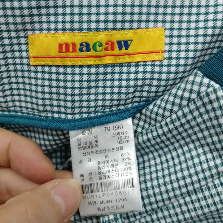 [BUNJANG] MACAW Golf Pants / MACAW 8부 골프 바지 스판 26-27