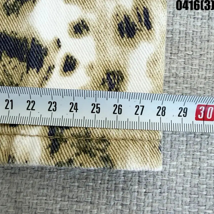 [BUNJANG] MOG Leopard Pattern Wide Denim Pants / MOG 레오파드 패턴 와이드 데님 팬츠 0416(3)