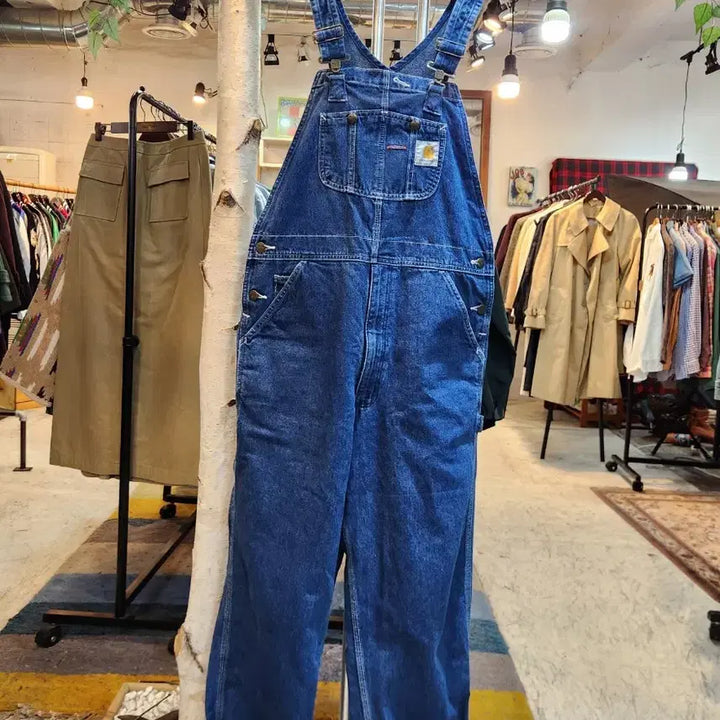[SOLD OUT] 남,여 31사이즈 미만) carhartt 칼하트 오버롤 데님 팬츠