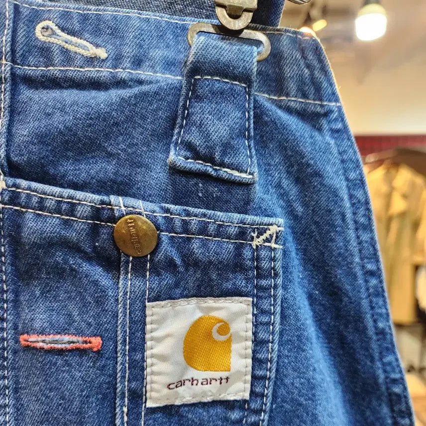[SOLD OUT] 남,여 31사이즈 미만) carhartt 칼하트 오버롤 데님 팬츠
