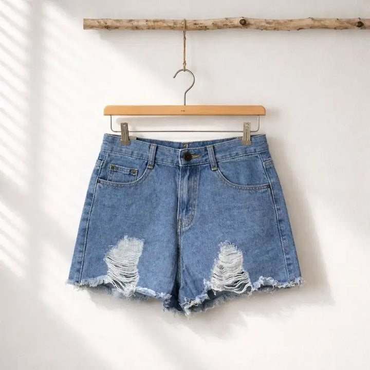 [BUNJANG] Denim Shorts / 새상품:) 데미지 청반바지 핫팬츠
