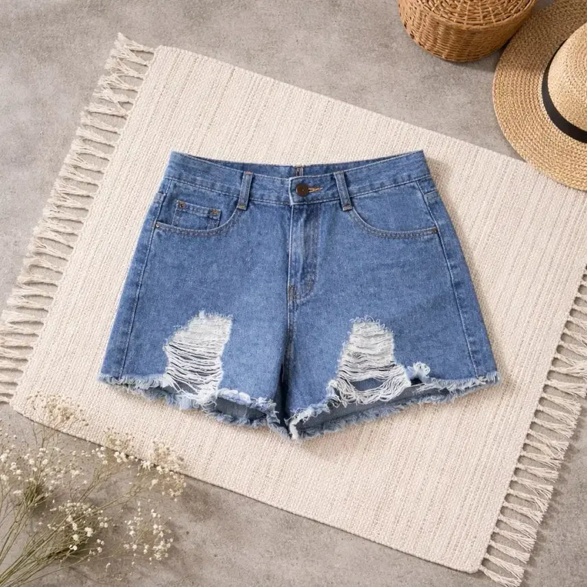 [BUNJANG] Denim Shorts / 새상품:) 데미지 청반바지 핫팬츠