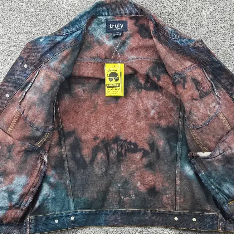 [BUNJANG] TRULY Denim Trucker Jacket Dying Custom (M) / TRULY 데님 트러커 자켓 다잉커스텀 ( M ) / 11880