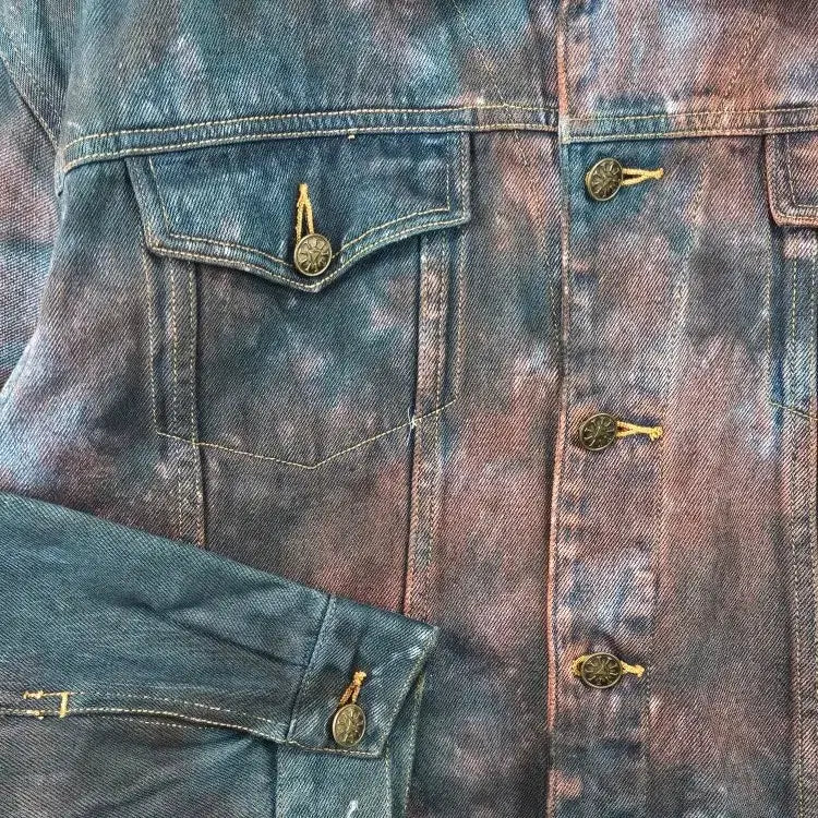 [BUNJANG] TRULY Denim Trucker Jacket Dying Custom (M) / TRULY 데님 트러커 자켓 다잉커스텀 ( M ) / 11880