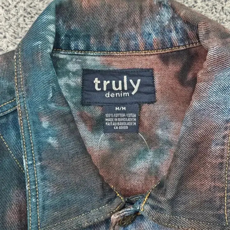 [BUNJANG] TRULY Denim Trucker Jacket Dying Custom (M) / TRULY 데님 트러커 자켓 다잉커스텀 ( M ) / 11880