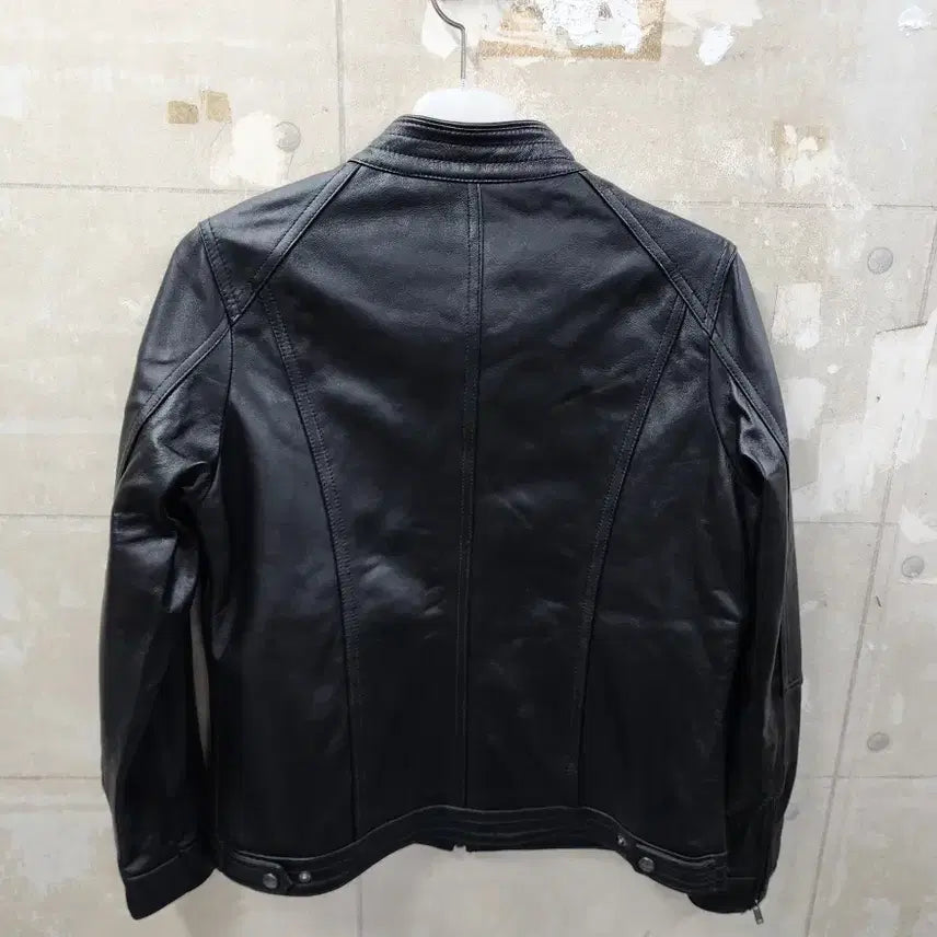 [SOLD OUT] (100)폴리스 정품 남성 양가죽 슬림 블루종 점퍼/100/상태우수