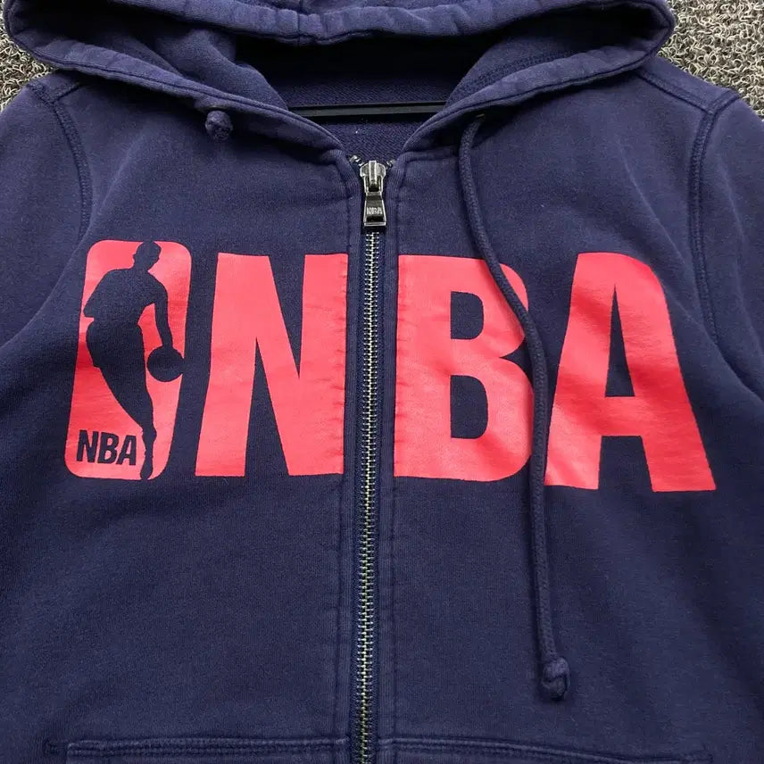 [BUNJANG] NBA Navy Hooded Zip-Up / NBA 네이비 후드집업