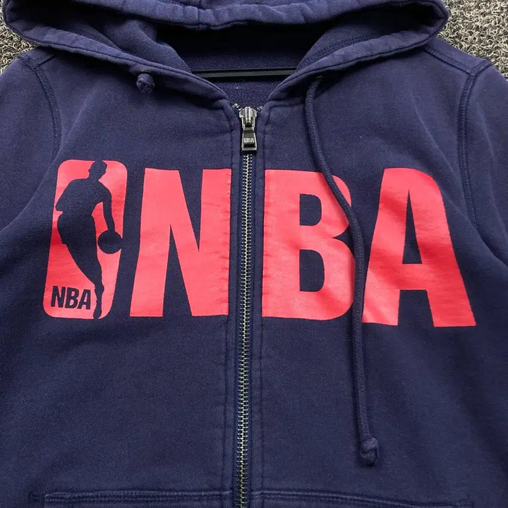 [BUNJANG] NBA Navy Hooded Zip-Up / NBA 네이비 후드집업