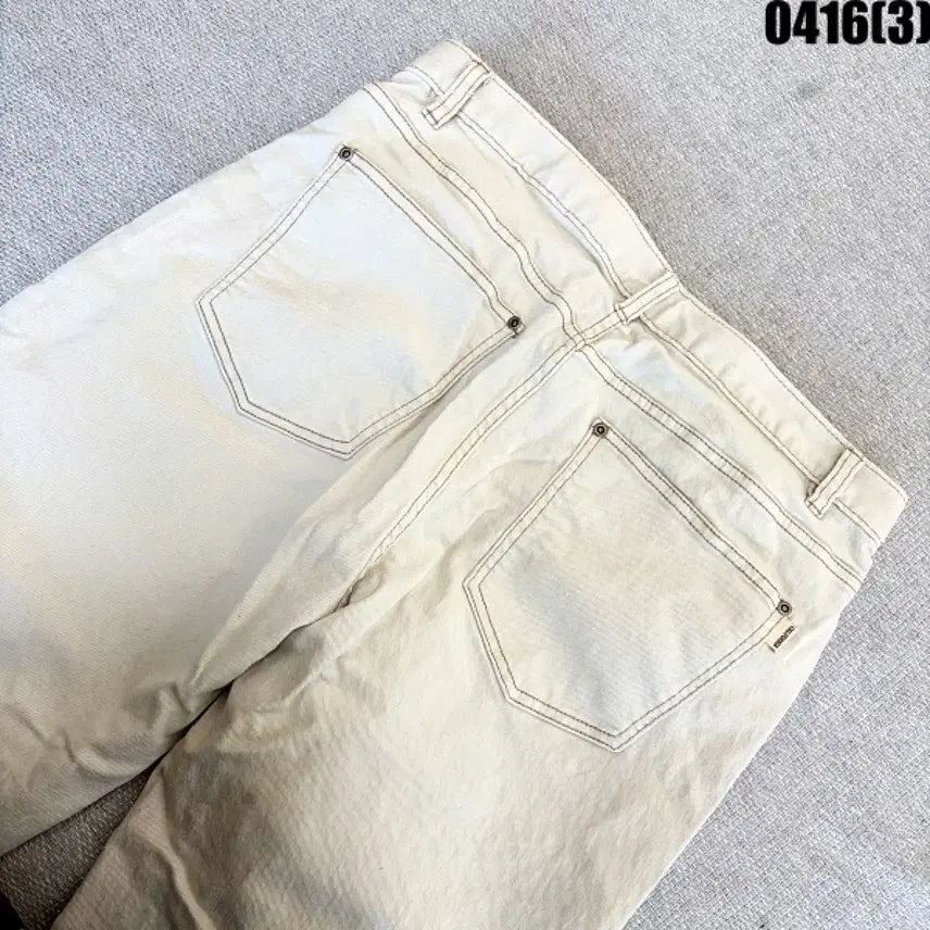 [SOLD OUT] XL 후아유 베이지 와이드 데님 팬츠 0416(3)