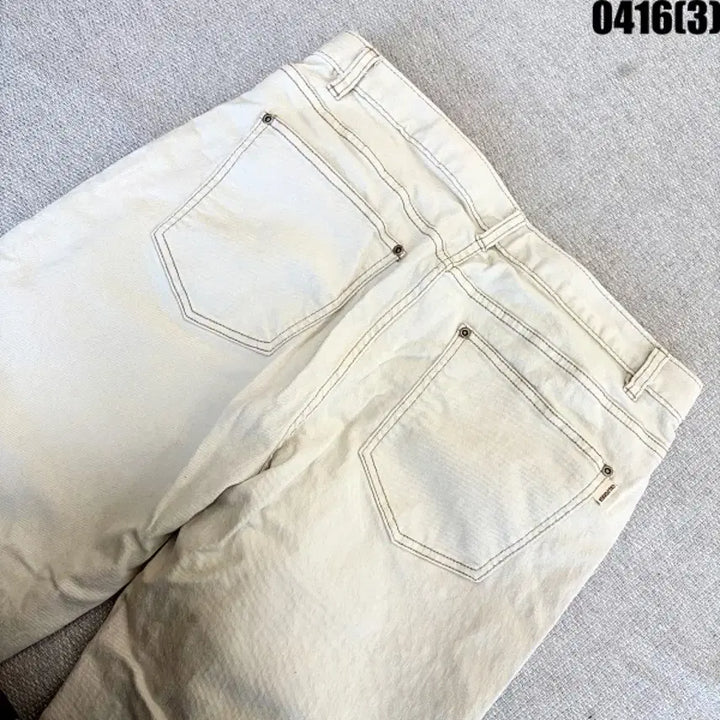 [SOLD OUT] XL 후아유 베이지 와이드 데님 팬츠 0416(3)