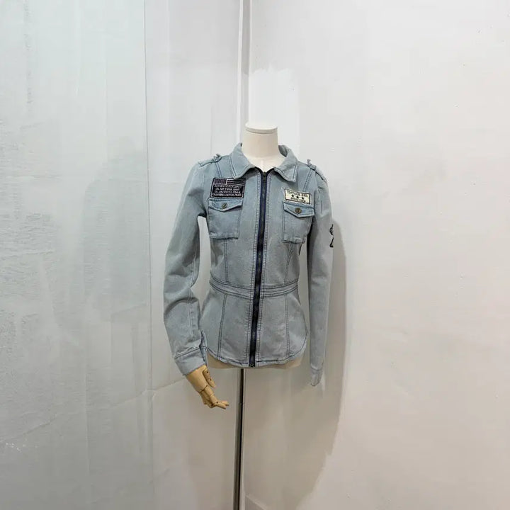[BUNJANG] Vintage Light Blue Jacket / 와펜 연청자켓 빈티지 2611