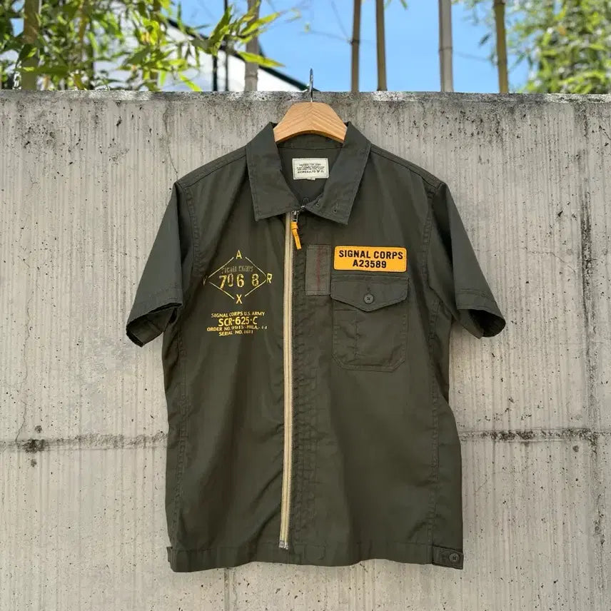 [BUNJANG] Avirex U.S. Flight Short Sleeve Shirt / Avirex U.S 플라이트 반팔 셔츠