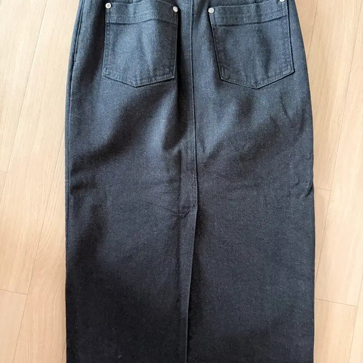 [BUNJANG] Time Black H-Line Midi Skirt / Time 타임 블랙H라인 미디 스커트