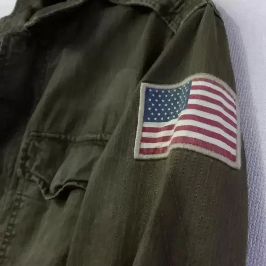 [BUNJANG] POLO US Flag Khaki Women&