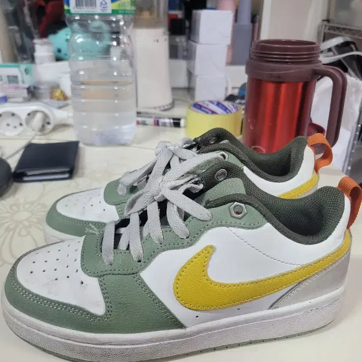 [BUNJANG] Nike Court Borough Sneakers Green/Yellow 225 / 나이키 코트 바로우 운동화 그린/옐로우225