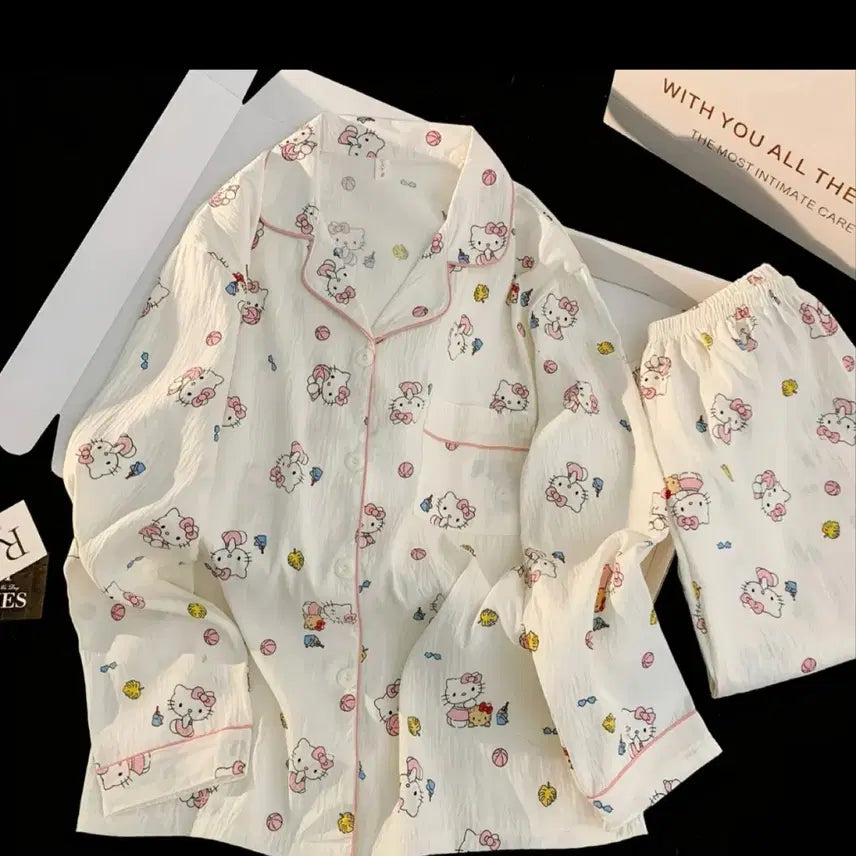 [SOLD OUT] 헬로키티 긴팔 잠옷세트M미개봉