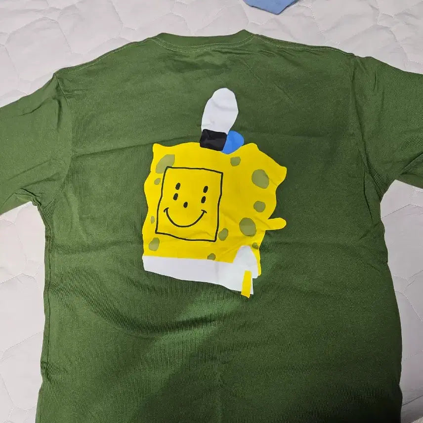 [BUNJANG] Uniqlo CPFM SpongeBob T-shirts (2) Bundle / 유니클로 CPFM 스폰지밥 반팔티셔츠 2종 일괄