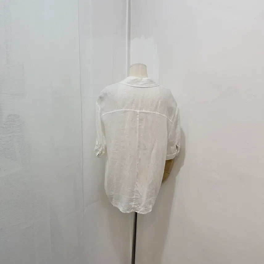[BUNJANG] Studio Lux Linen Blouse / 스튜디오럭스 린넨 5부블라우스 린넨셔츠 리넨 3233