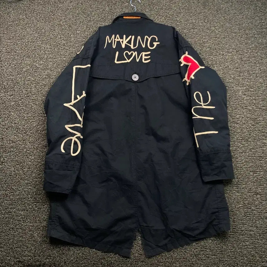[BUNJANG] Graphist Man.G Graphic Point Long Field Jacket / 그라피스트 만지 그래픽 포인트 롱 야상 자켓