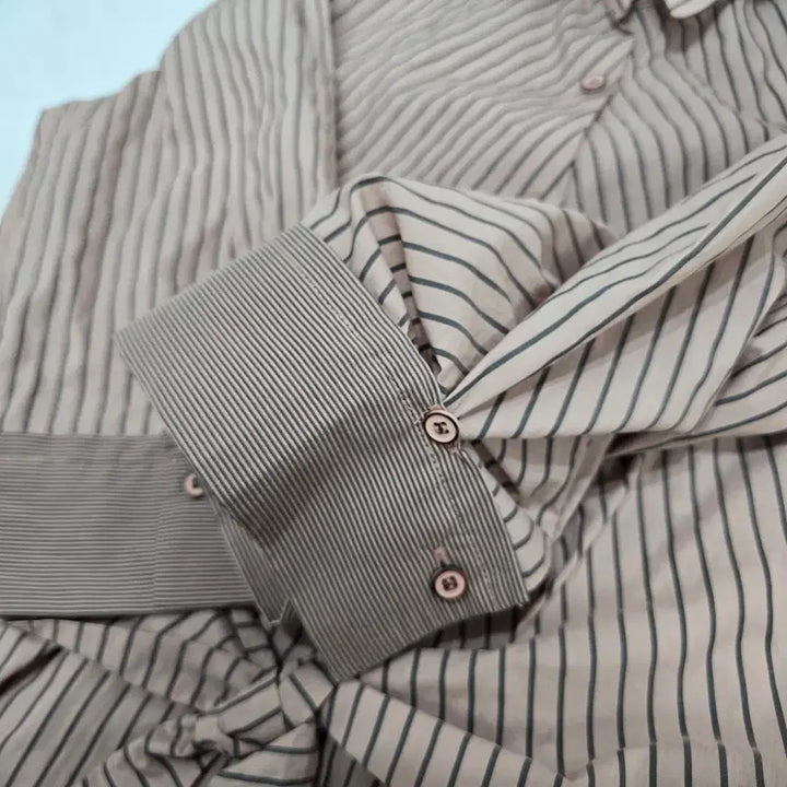 [BUNJANG] Zigot Striped Shirt Dress / 지고트 스트라이프 셔츠 원피스 7부