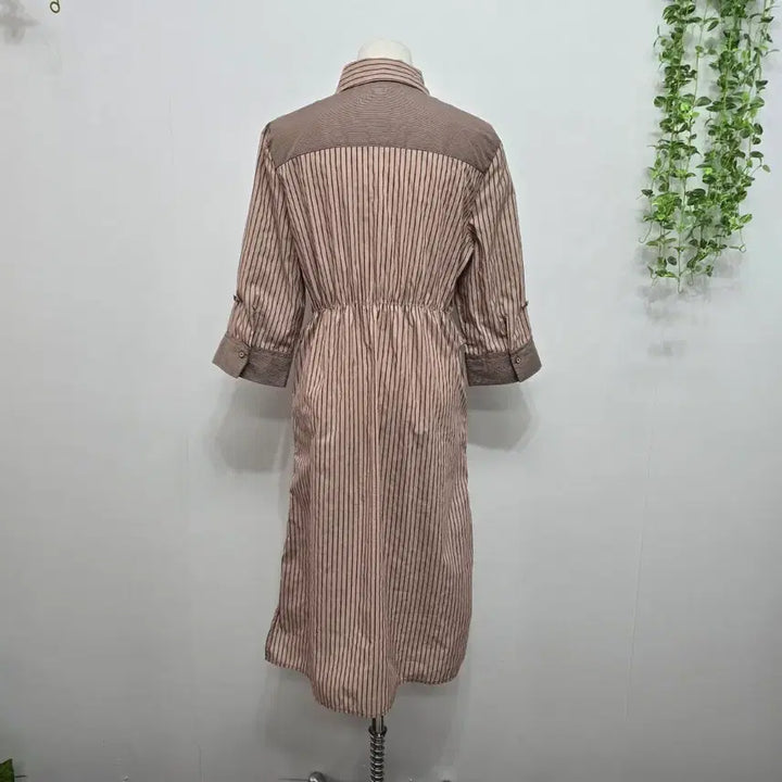 [BUNJANG] Zigot Striped Shirt Dress / 지고트 스트라이프 셔츠 원피스 7부