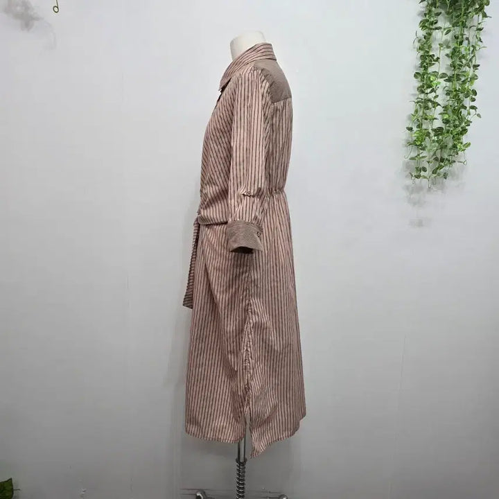 [BUNJANG] Zigot Striped Shirt Dress / 지고트 스트라이프 셔츠 원피스 7부