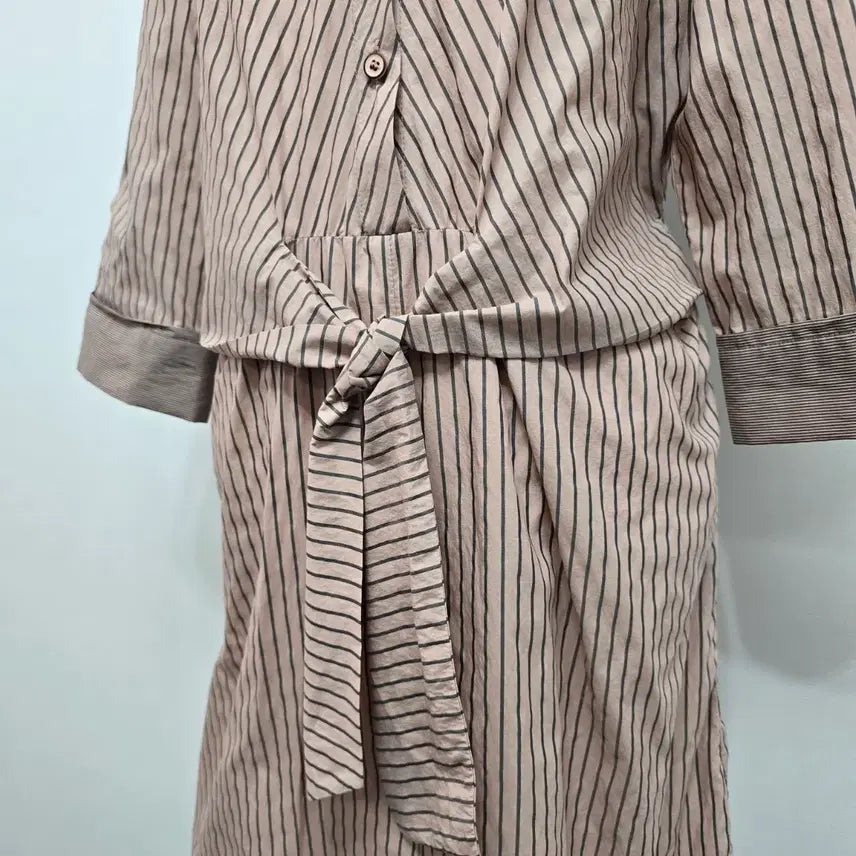 [BUNJANG] Zigot Striped Shirt Dress / 지고트 스트라이프 셔츠 원피스 7부