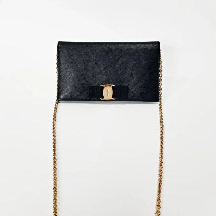 [BUNJANG] Ferragamo Ginny Chain Wallet Crossbody Bag / 정품)페라가모 지니 체인 지갑 크로스백